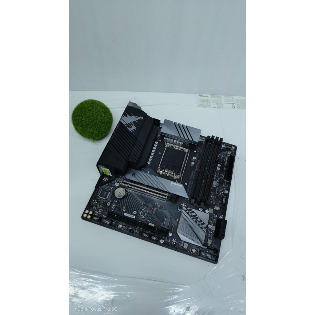 MAINBOARD 1700 gen12-14 GIGABYTE B660M AORUS PRO DDR4 ไม่มีกล่อง มีฝาหฃัง ประกันเหลือ