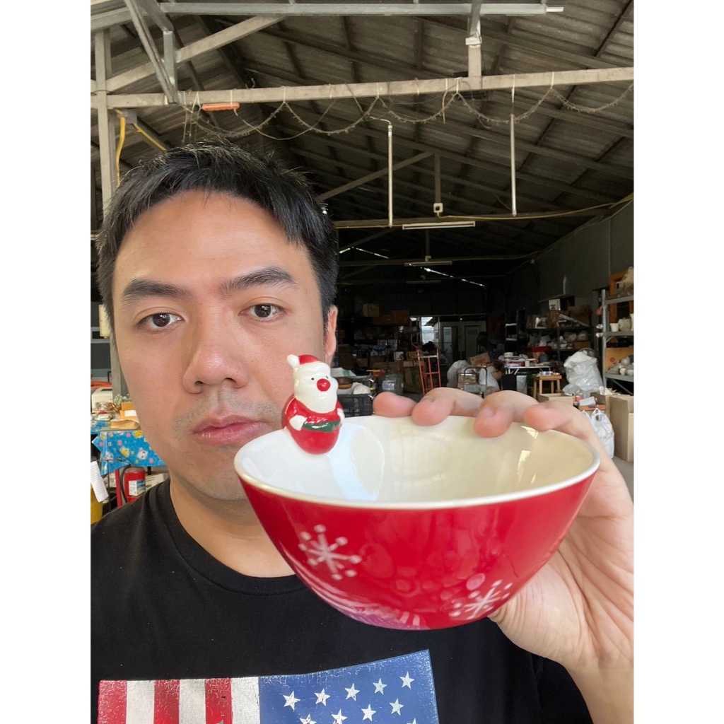 ชามเซรามิค ชามซานต้า ชามคริสมาส ขนาด 6นิ้ว เนื้อสโตนแวร์(stoneware) ออกใบกำกับภาษีได้ ดีไซน์สวยงาม คุณภาพเกรดส่งออก ออกใ