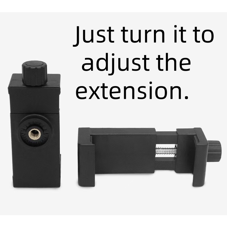 Holder Clip Ulanzi โทรศัพท์ ขาตั้งกล้องอะแดปเตอร์ ขายึดมาร์ทโฟนสำหรับมือถือ (จับมือถือ เกลียวหมุน) - รูปที่ 3