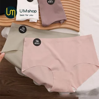 UM Shop 7A กางเกงในผู้หญิงคุณภาพดี ผ้าเรย่อนสเปนเด็กซ์ ผ้ารองเป้าต้านเชื้อแบคทีเรีย สวย ยืดดี Women Lady เสื้อผ้า