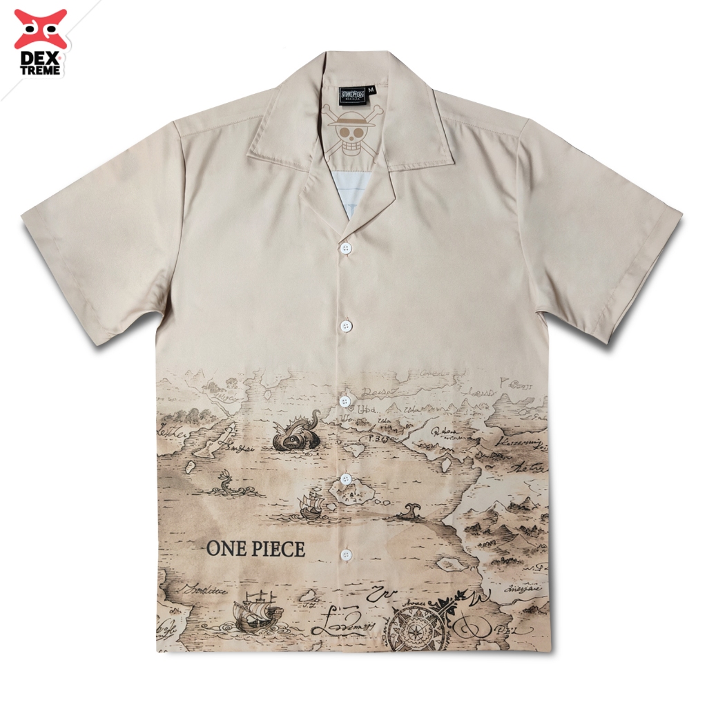 Dextreme เสื้อฮาวายวันพีซ (DOP-2098) Hawaii shirt ลาย ลูฟี่เกียร์ 5