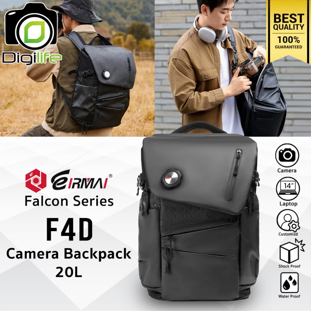 Eirmai Bag F4D - Falcon Series Backpack 20L For Camera, Flash, Laptop, Accessories กระเป๋ากล้อง กันน