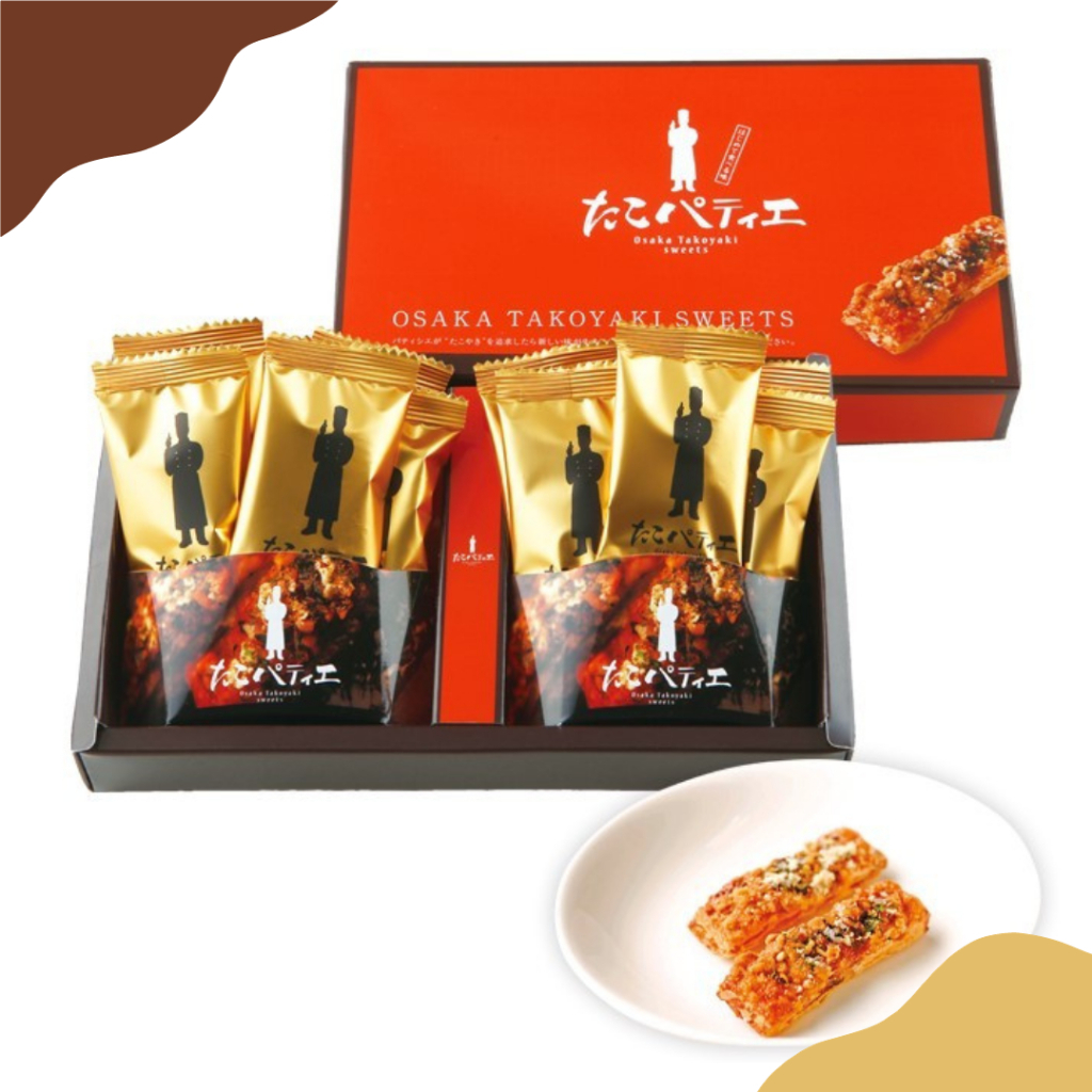 ส่งตรงจากญี่ปุ่น ทาโคพาเทียร์ 12 ชิ้น 24 ชิ้น 36 ชิ้น ของฝากจากโอซาก้า ขนม ขนมขบเคี้ยว พาย.Osaka Souvenir.