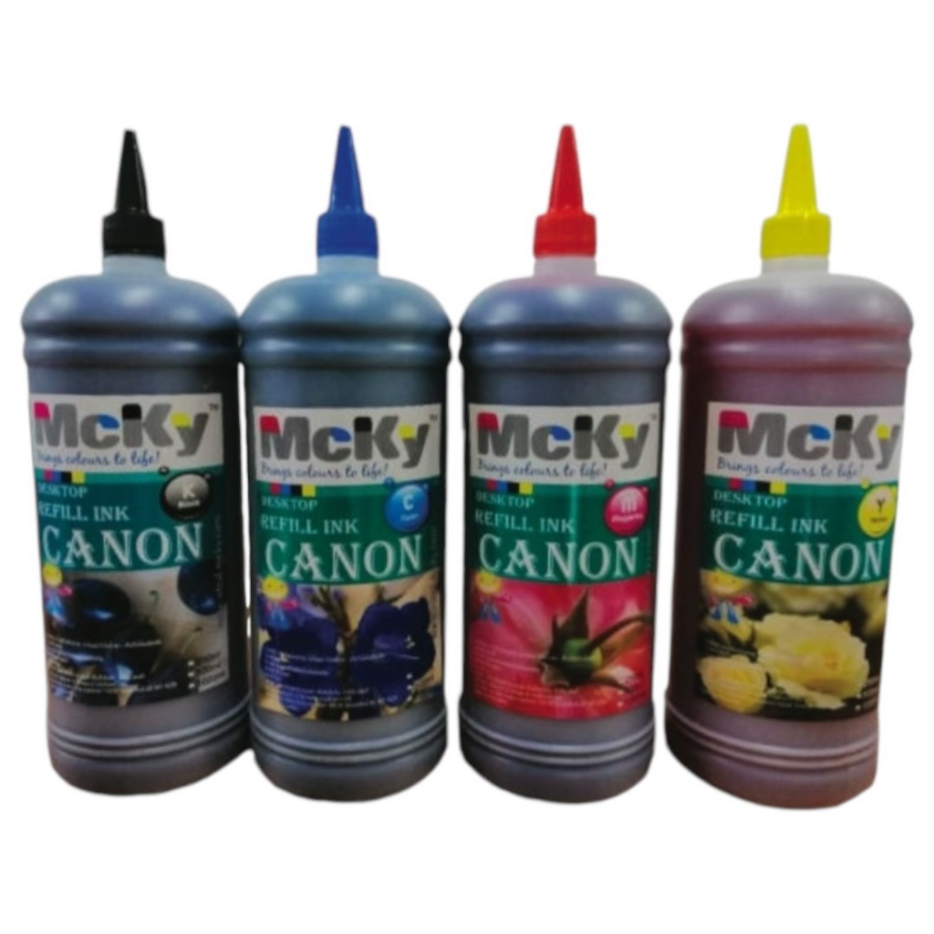 หมึกเติม Mcky 1000Ml ใช้กับเครื่องปริ้น Canon /น้ำหมึก
