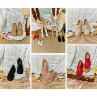 <เฉพาะสี mocha รอพรีออเดอร์ 10-14วัน> MINX รุ่น Wynn velvet รองเท้า โลฟเฟอร์หนังกลับ (loafer) minxshoes