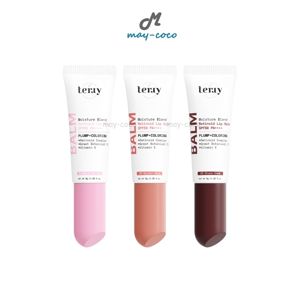 ถูก/แท้/มีไลฟ์ ลิป Terry Moisture Blend Retinoid Lip Balm SPF50 PA++++ ลิปบาล์มเธอร์รี่ ลิปเรตินอยด์ บำรุงปาก ป้องกันแดด