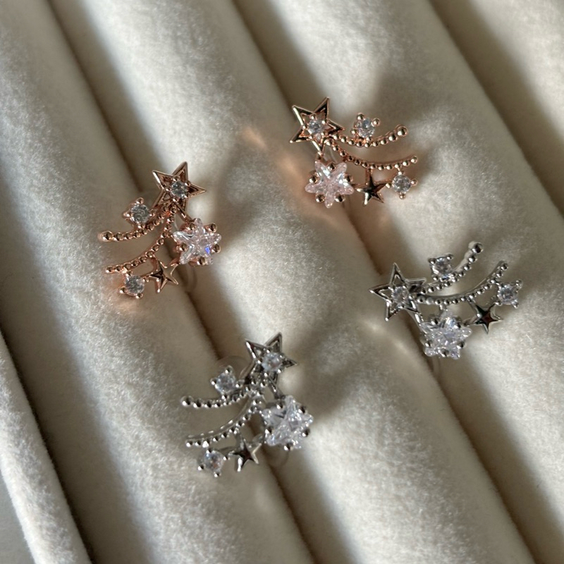 Shinny Star Clip On Earrings [ต่างหูหนีบ]