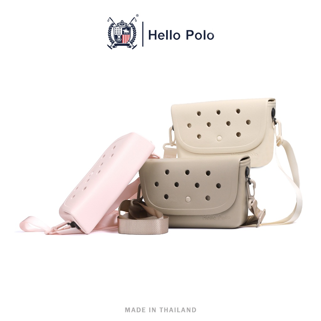 Hello Polo กระเป๋าคลัตช์ กระเป๋าสะพายข้าง หน้ากระเป๋าตกแต่งตัวการ์ตูนได้ EVA น้ำหนักเบา รุ่น BH2007