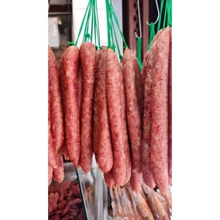 กุนเชียงหมู เกรดพิเศษ มันน้อย โชคดี ไม่ใส่สารกันบูด(ร้านหมูหยองโชคดี วงเวียน22) 500 กรัม
