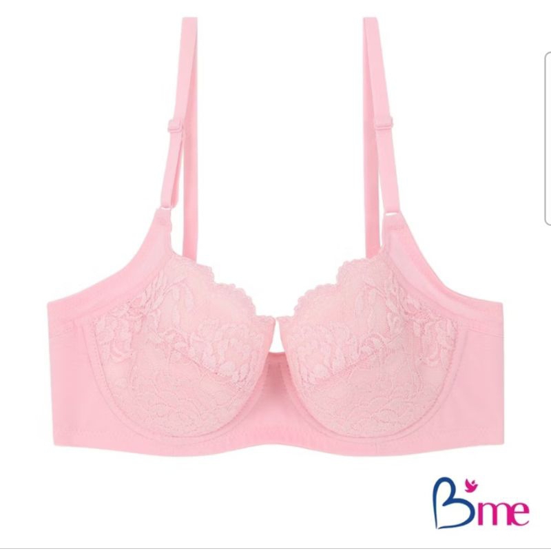 เสื้อชั้นในสุภาพสตรีB'me...รุ่น ME1C68B3PI สีชมพูสวยหวาน Size B75/34B...มือหนึ่งมีของพร้อมส่งนะคะ...