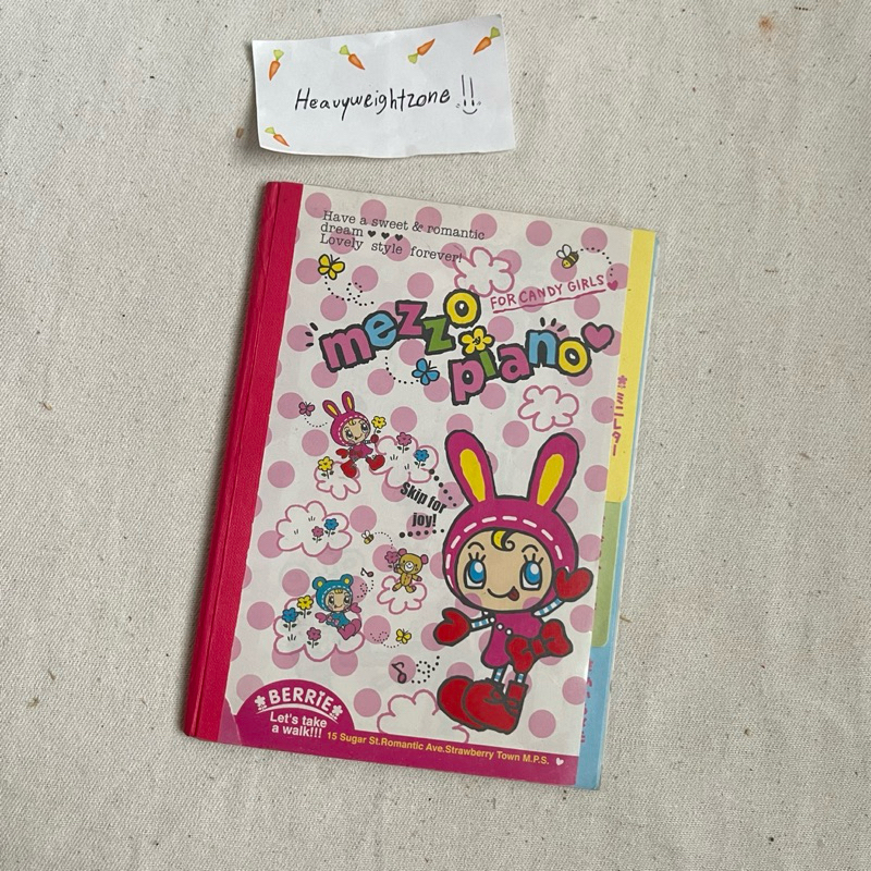 สมุดโน้ต Mezzo Piano งานญี่ปุ่นแท้💕มือสอง ผ่านการใช้งาน