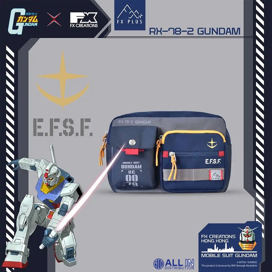 FX Creations x GUNDAM BACKPACK กระเป๋าสะพายข้าง RX-78-2 GUNDAM – FX PLUS CROSSBODYBAG