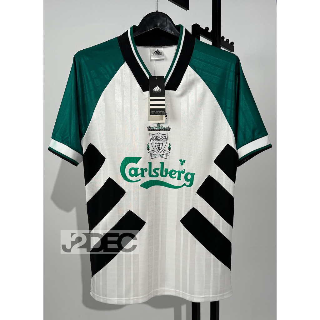 Retro เสื้อฟุตบอล ย้อนยุค หงษ์แดง ปี 1993-95 Away เยือน รุ่นกางปลา สวยตรงปกตามต้นฉบับทุกจุด รับประกันคุณภาพสินค้า
