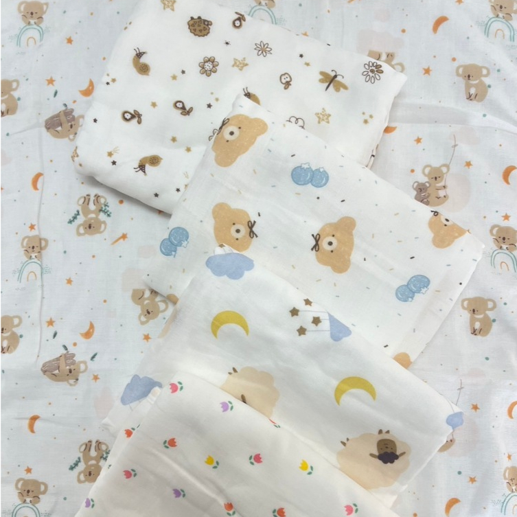 ผ้าเช็ดตัวเด็กเยื่อไผ่ขนาด 60x120  cm  เนื้อผ้านิ่ม ซับน้ำได้ดีเยี่ยม ระบายอากาศดีมาก - รูปที่ 3