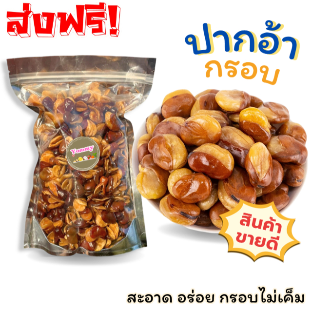 ✅  ถั่วปากอ้า 500g. พร้อมส่ง ไม่เค็ม ใหม่ อร่อย ส่งทุกวัน ถั่วและธัญพืช ถั่วทานเล่น ถั่ว อร่อย กรอบ ขนมทานเล่นท ขนม