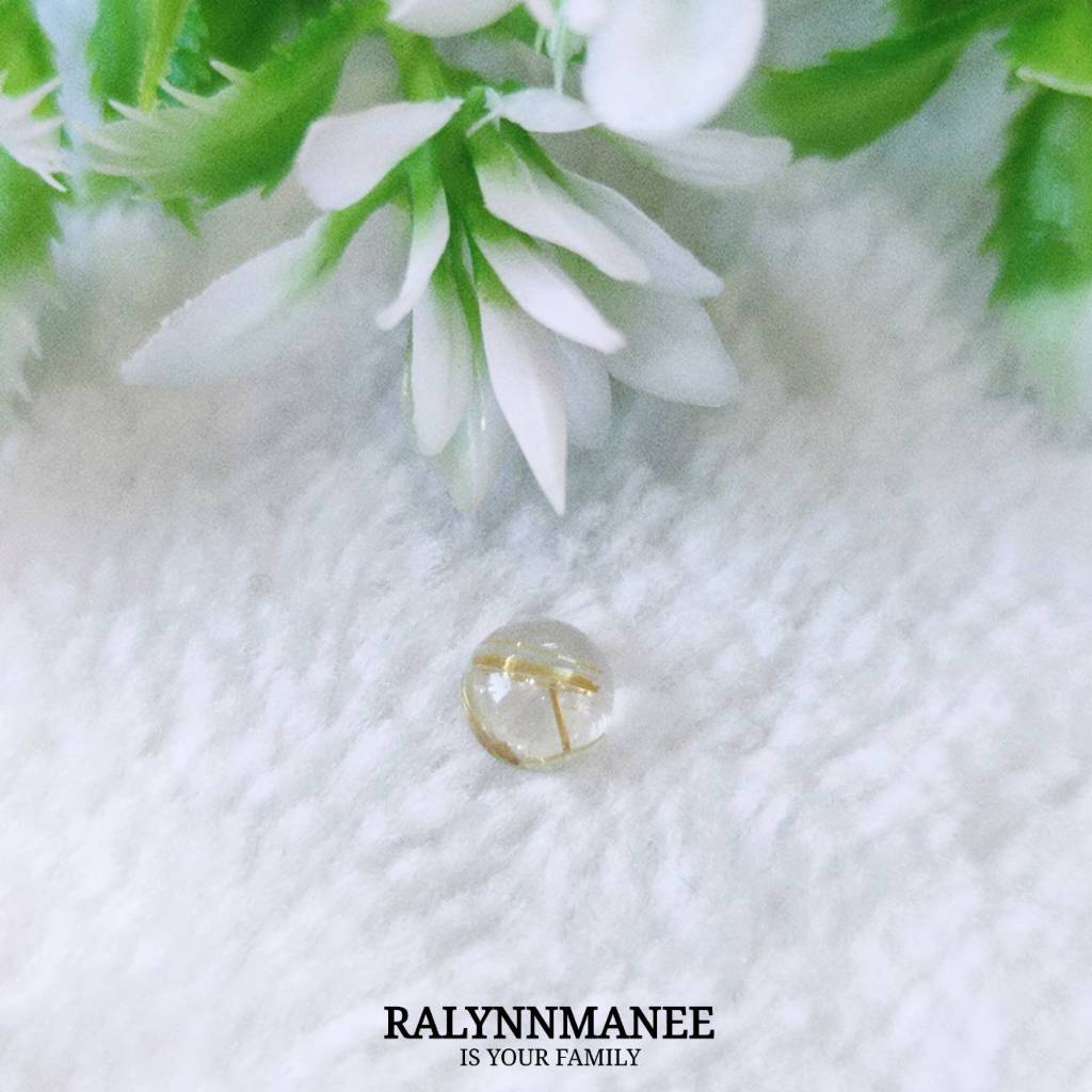 GR010 หินไหมทองแท้ (  Natural Golden Rutilated Quartz ) ต้องการใบเซอร์+250 บาท สอบถามเพิ่มเติมทางข้อ