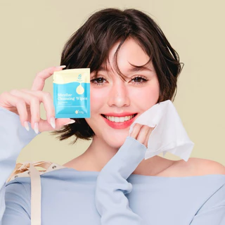 GailyGirl Micellar Cleansing Wipe แผ่นเช็ดเครื่องสำอางค์สำหรับคนเป็นสิวผิวแพ้ง่าย