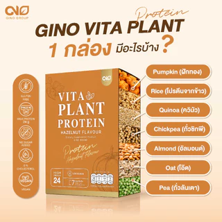 Gino Vita Plant Protein โปรตีนพืช เสริมกล้ามเนื้อ สำหรับผู้สูงอายุ แคลเซียมสูง ไม่มีน้ำตาล