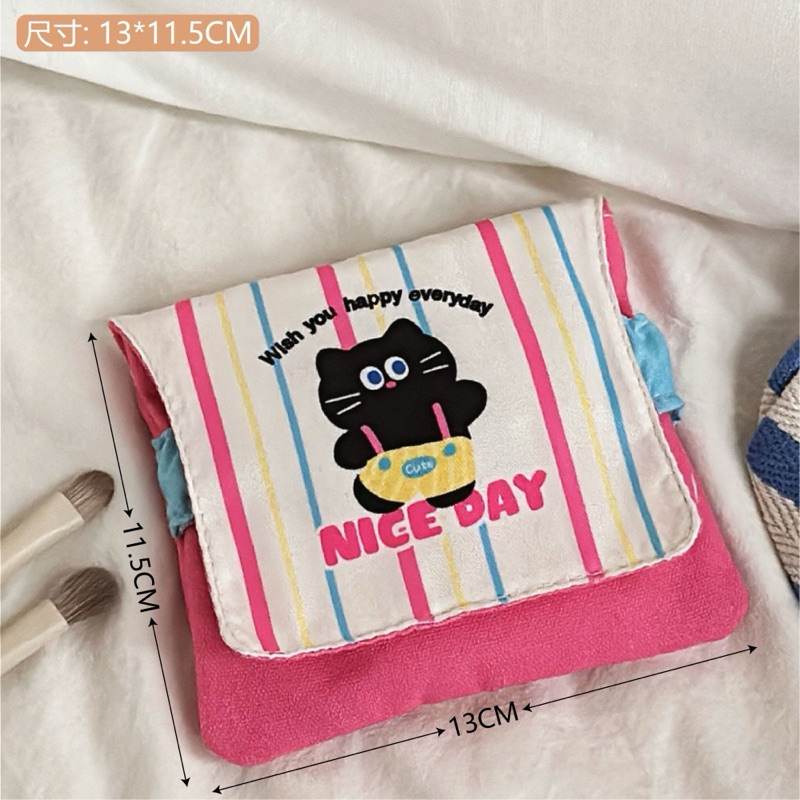 พร้อมส่ง🐶 กระเป๋าใส่ของ ลายน้องหมาน้องแมว น่ารัก เก็บของอเนกประสงค์