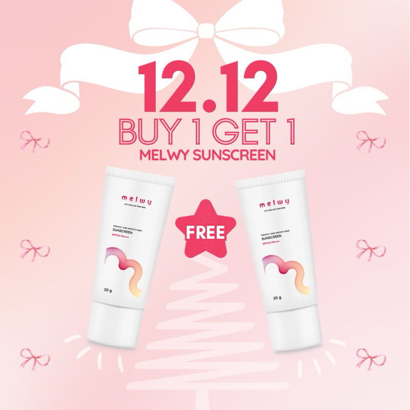 (1 Free 1) MELWY Tone-up Sunscreen SPF50 PA+++ (กันแดดหน้าสดไม่โทรม)