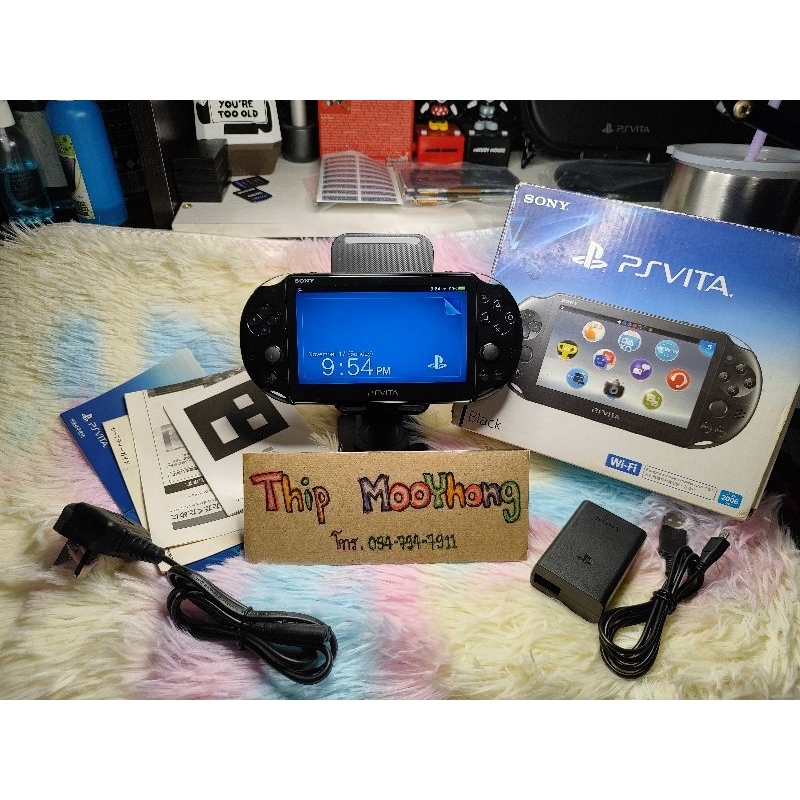 Psvita2000 งานกล่อง เมม64GB แปลงแล้วพร้อมเล่น โหลดเกมส์เองผ่าน wifi ได้เลย