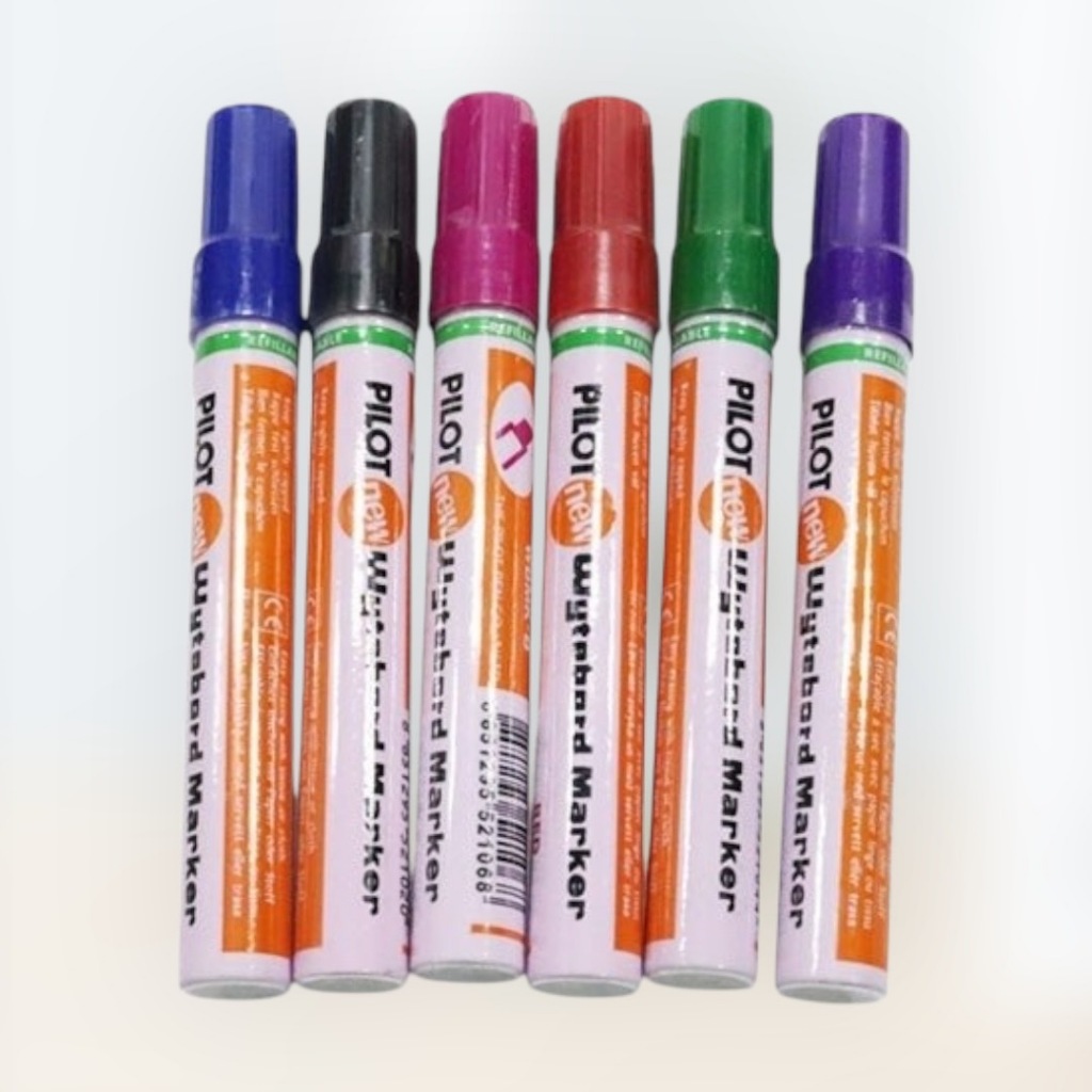 PILOT (ไพล็อท) ปากกาไวท์บอร์ดหัวกลมขนาดหัว 2 มม. สีน้ำเงิน ดำ แดง ชมพู ม่วง เขียว