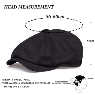 Unisex Beret แปดเหลี่ยม Newsboy หมวกกลางแจ้ง Casual อเนกประสงค์ Beret หมวก Peaked หมวกคลาสสิก Beret
