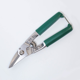 กรรไกรตัดแผ่นสังกะสี เมทัลชีท ปากงอ ขนาด 8 นิ้ว สีเขียว