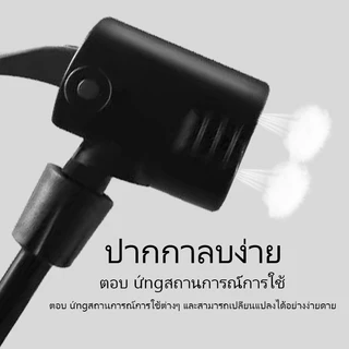 Foot Pump สูบลมแบบเท้าเหยียบ ที่สูบลมท่อคู่ มีเกจจ์ ที่เติมลมจักรยาน สูบลมจักรยานยนต์ ลูกบอล รถยนต์ พกพาสะดวก แข็งแรงทนท