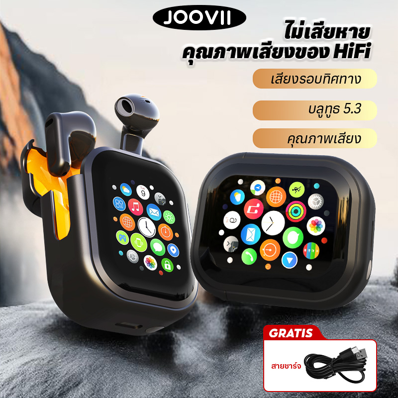 มัลติฟังก์ชั่หูฟังไร้สายบลูทูธจอแอลซีดีสีเต็มรูปแบบ 2.0 นิ้วจอแสดงผลระบบสัมผัสควบคุมในหู 25db ลดเสียงรบกวนความล่าช้าต่ำ