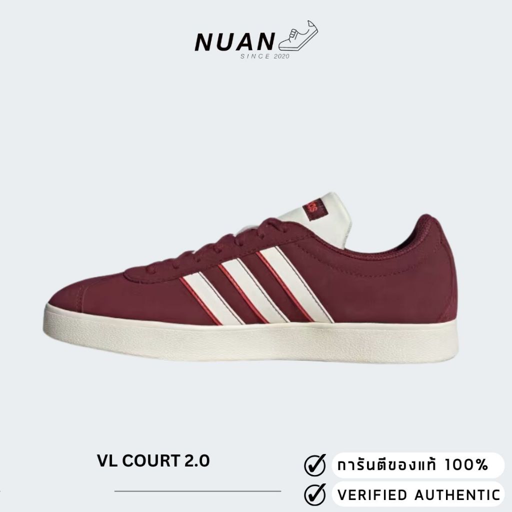 Adidas VL Court 2.0 IF7555 การันตี ของเเท้ 100% รองเท้าแฟชั่น รองเท้าลำลอง