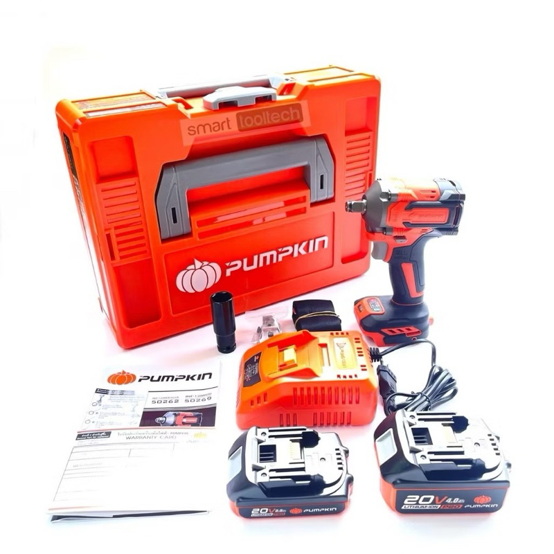 🔥พร้อมส่ง ประกันศูนย์🔥 บล็อกไร้สาย Pumpkin 50262 ( INF-12IWCB-422K ) 20V บล็อกไฟฟ้า บล็อกถอดล้อ บล็อ