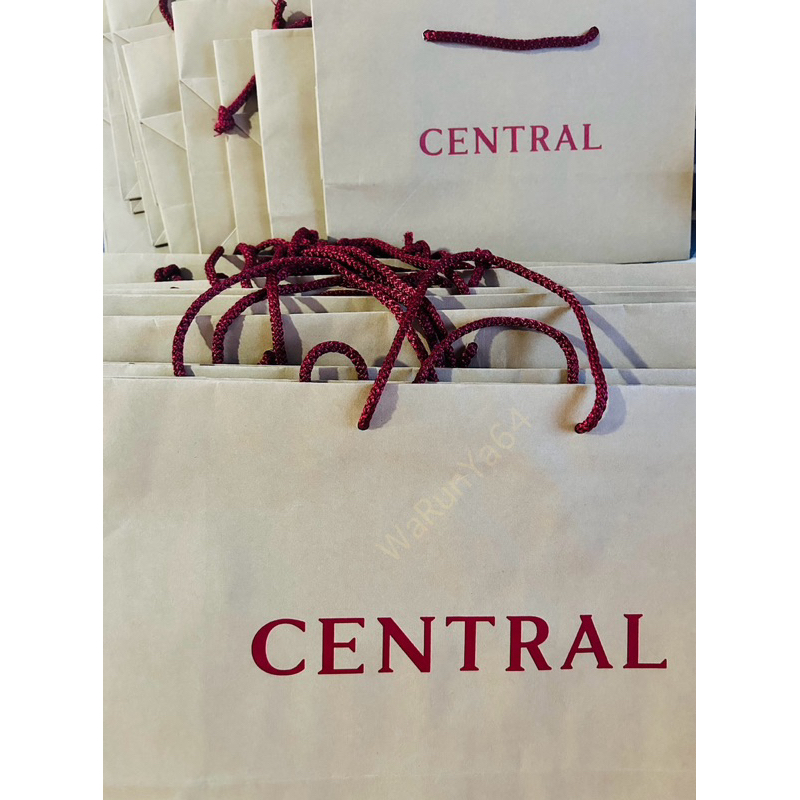 ถุงกระดาษ Central แท้ 💯 % จากห้าง ไม่ผ่านการใช้งาน