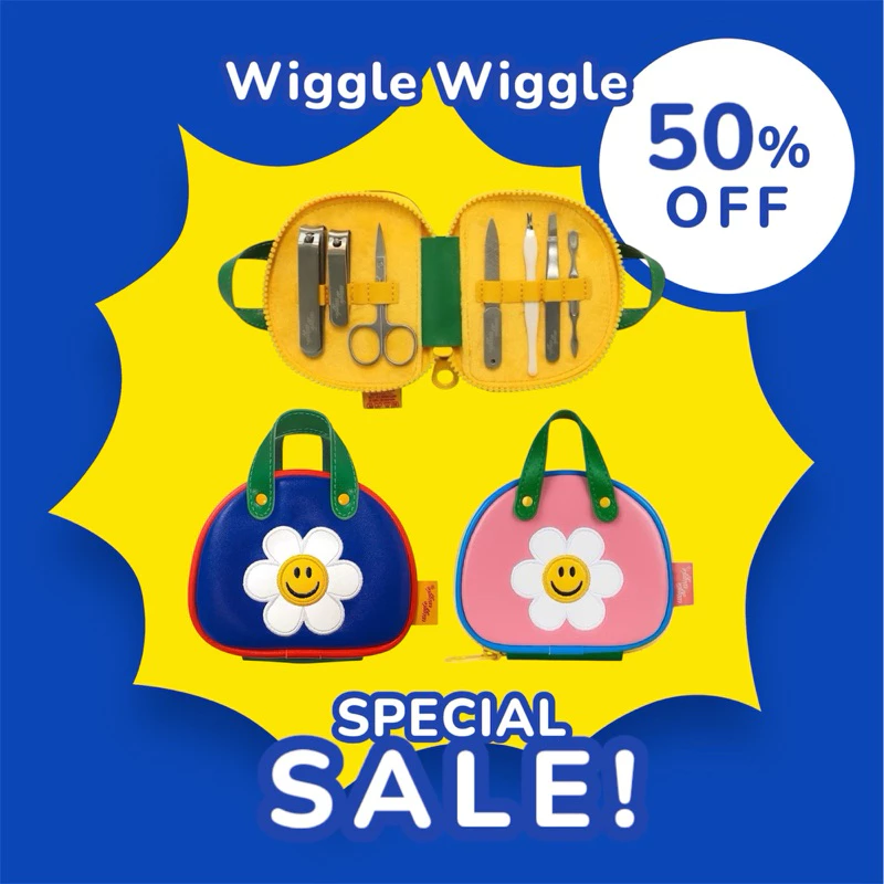 ✅ ขายดี Wiggle Wiggle Nail Clipper Set ชุดกรรไกรตัดเล็บ แต่งเล็บ พร้อมกระเป๋าแบบพกพาน่ารัก