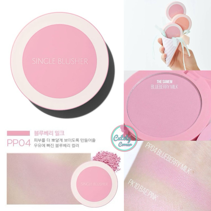 The Saem Saemmul Single Blusher สี PP04 Blueberry Milk