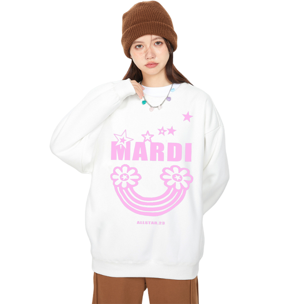 เสื้อ Mardi Mercredi Sweat เสื้อแขนยาว Mardi ทรงเกาหลี
