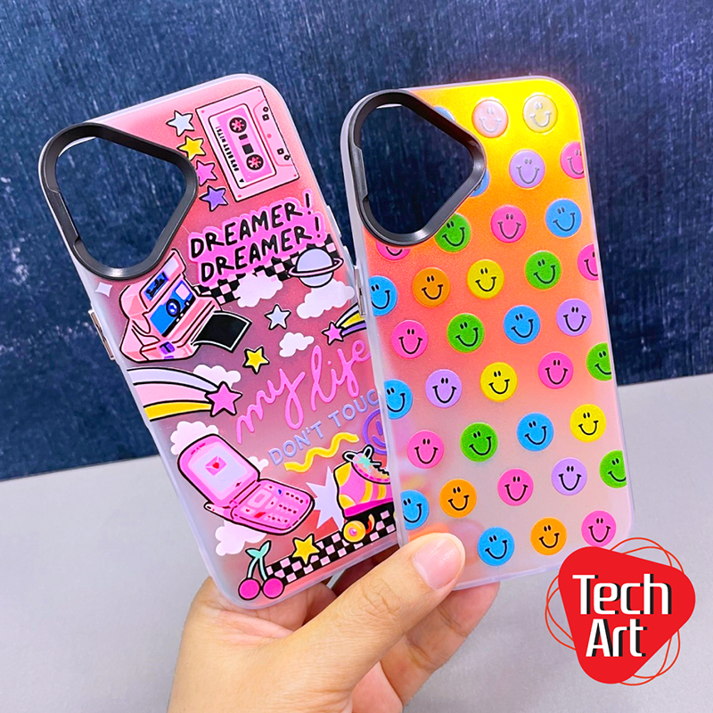 เคสสีเงาประกายรุ้งVivoV40 Y11/Y12/Y15/Y17 Y21(2021) Realme 13(5G)  Redmi A3 14C