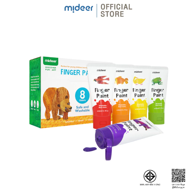 Mideer Finger Paint สีสำหรับเพ้นท์ศิลปะจากฝ่ามือ