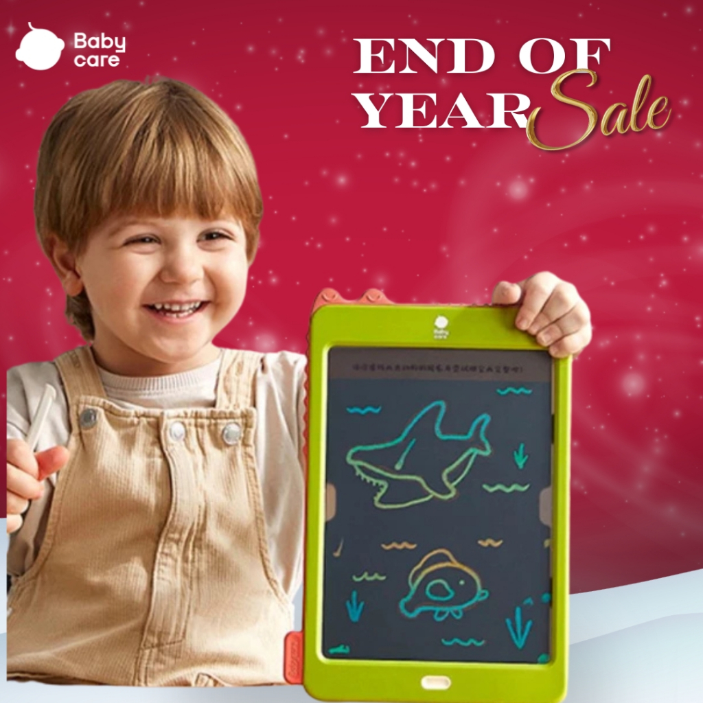 Babycare กระดานวาดรูปอิเล็กทรอนิกส์ จอLCD กระดานลบได้แบบพกพก เหมาะสำหรับเด็ก 3ปีขึ้นไป