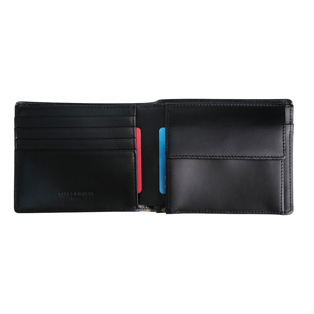 TAKEO KIKUCHI กระเป๋าสตางค์ PARQUET WALLET WITH COIN CASE
