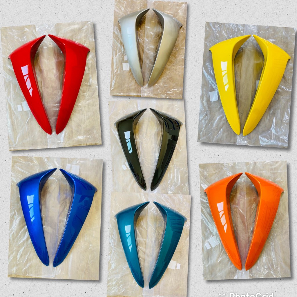 (FISHO) บังลมนอก Wave 125S Wave 125R เวฟ 125S เวฟ 125R หัวเถิก หัวแหลม (ปี 2002-2005) (ราคาต่อคู่) (มี 7 สี)
