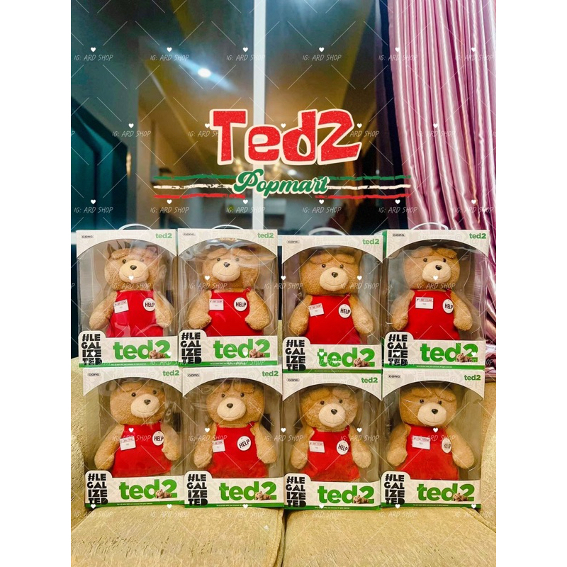 🔥พร้อมส่ง🔥แท้100%  Ted2 - Ted Action Plush Figure by Popmart ใหม่ในซีลกล่อง *กล่องไม่สวย‼️
