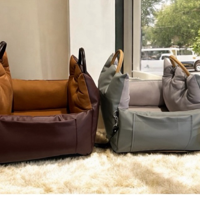 กระเป๋าคาร์ซีทหนัง+ผ้ากันน้ำ 46*46cm