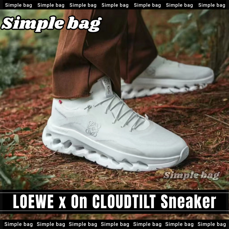 🆕👟LOEWE x On CLOUDTILT Sneaker Running Shoes รองเท้าผ้าใบ Men's shoes / Women's shoes #Simple bag