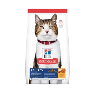 อาหารแมว 7+ Hill's Science Diet ฮิลส์ อาหารแมว สูงวัย ขนาด 1.36-1.58 กก.