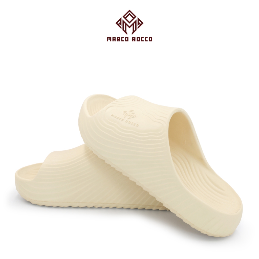 Marco Rocco รองเท้าแตะพื้นนุ่ม รุ่น MR8012 รองเท้า EVA แฟชั่นลายไม้ Unisex กันน้ำกันลื่น