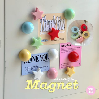 Magnet แม่เหล็กติดตู้เย็นวงกลมสีน่ารัก