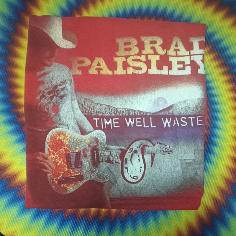 เสื้อยืดมือสอง Vintage Usa เสื้อวง นักร้องคันทรี่  Brad Paisley 90's Size M-L อก21/ยาว28.5