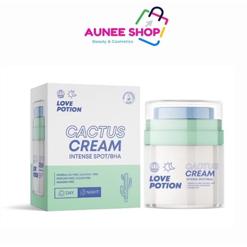 ส่งฟรี/มีไลฟ์ LovePotion Cactus Cream Intense Spot / BHA (30g)เลิฟ โพชั่น ครีมแคคตัส ลดรอยสิว