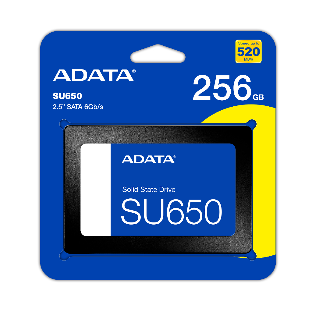 ADATA (เอสเอสดี) SSD SATA รุ่น SU650 R520MB/W450MB 256GB / 512GB - (ADT-SU650SS)
